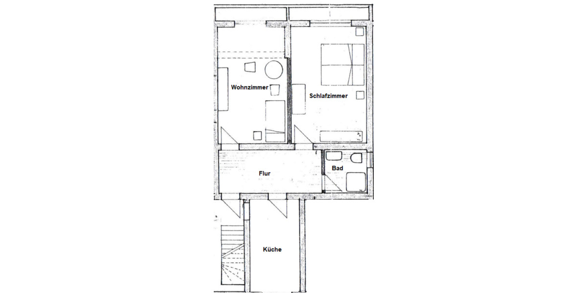 2 ZKB + gem. Garten in Worms Pfeddersheim 2 zimmer
