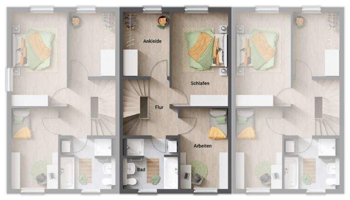 Reihenmittelhaus Lützow - 5 Zimmer, 1.680&euro; | Angebot:26471122