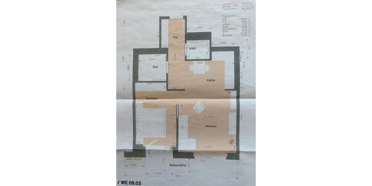 Etagenwohnung Erfurt - 2 Zimmer, 53 m&sup2;, 1.134&euro; | Angebot:26382576