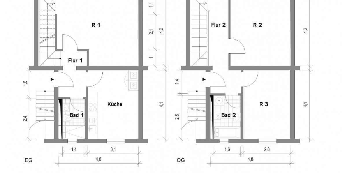Etagenwohnung Magdeburg Hopfengarten - 3 Zimmer, 82 m&sup2;, 829&euro; | Angebot:25940806