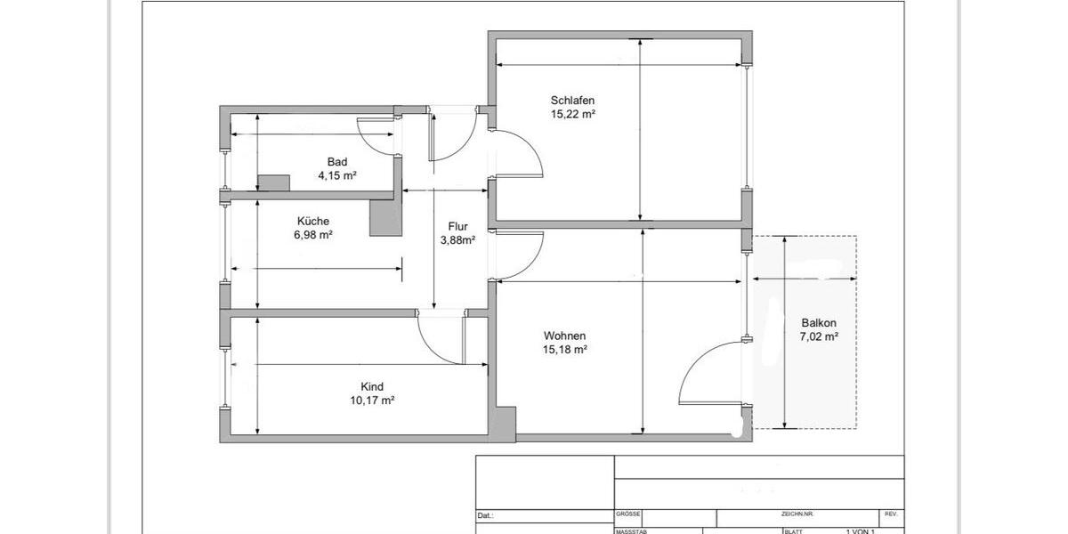 Etagenwohnung Bischofswerda - 3 Zimmer, 63 m&sup2;, 600&euro; | Angebot:24662554