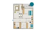 Erdgeschoßwohnung Herten - 3.5 Zimmer, 64 m&sup2;, 641&euro; | Angebot:25774537