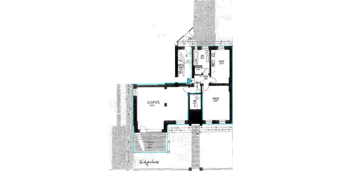 Etagenwohnung Berlin Lichterfelde - 2 Zimmer, 105 m&sup2;, 1.255&euro; | Angebot:26768208