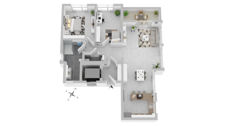 Dachgeschoßwohnung Mosbach - 2 Zimmer, 94 m&sup2;, 1.600&euro; | Angebot:26623096