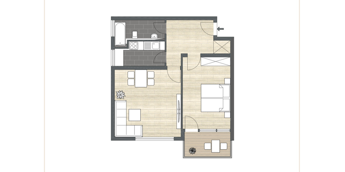 Etagenwohnung Leonberg - 2 Zimmer, 65 m&sup2;, 990&euro; | Angebot:25219660