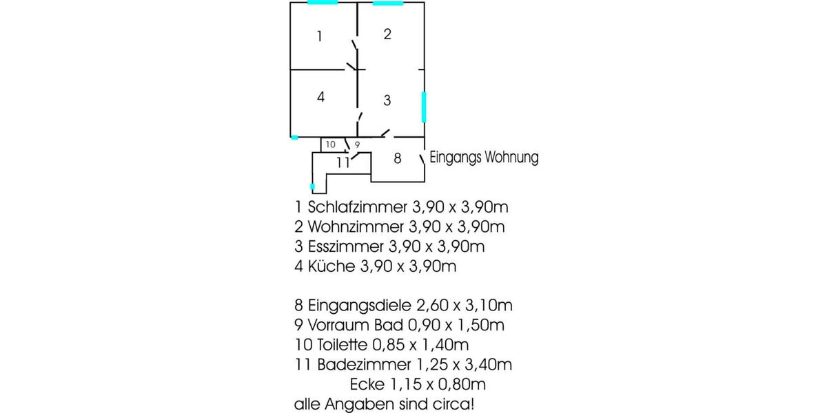 Erdgeschoßwohnung Niederkrüchten - 4 Zimmer, 70 m&sup2;, 1.000&euro; | Angebot:26272554