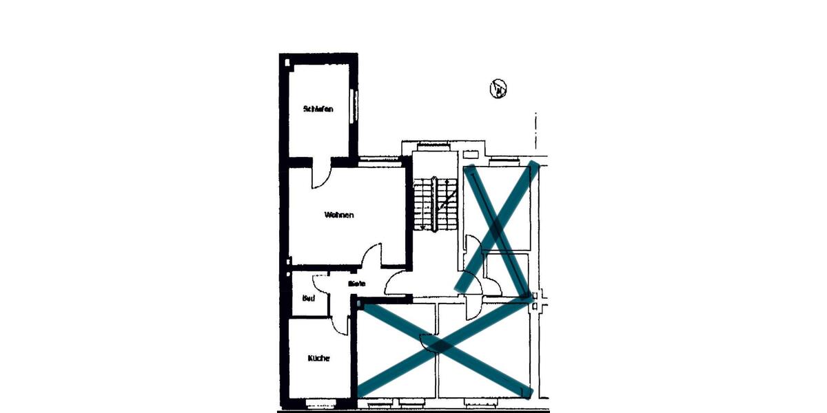 Etagenwohnung Gelsenkirchen Gelsenkirchen-Nord - 2 Zimmer, 52 m&sup2;, 339&euro; | Angebot:24753965