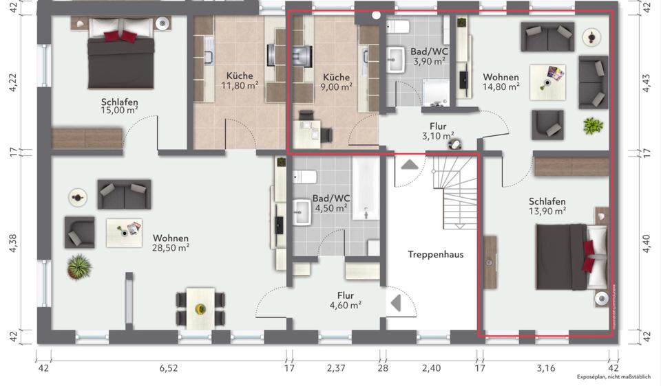 Erdgeschoßwohnung Tangermünde - 2 Zimmer, 45 m&sup2;, 405&euro; | Angebot:26679612