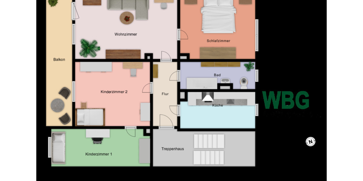 Etagenwohnung Großrückerswalde - 1 Zimmer, 35 m&sup2;, 195&euro; | Angebot:19987156