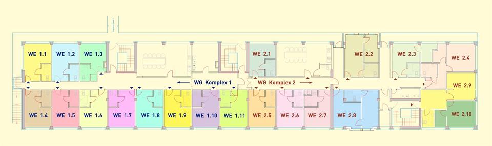 Etagenwohnung Schwedt (Oder) - 1 Zimmer, 42 m&sup2;, 448&euro; | Angebot:23662038