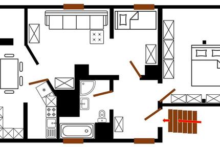 Wohnung Regensburg Konradsiedlung - 2 Zimmer, 65 m&sup2;, 800&euro; | Angebot:26241920