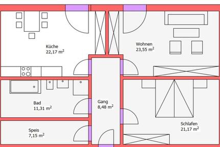 Wohnung Haselbach - 2 Zimmer, 75 m&sup2;, 630&euro; | Angebot:25218978