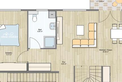 Wohnung Spenge - 4 Zimmer, 114 m&sup2;, 1.425&euro; | Angebot:26063507