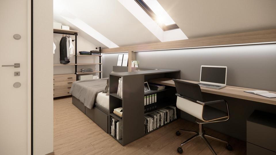 Dachgeschoßwohnung Eichstätt - 1 Zimmer, 41 m&sup2;, 590&euro; | Angebot:23405511