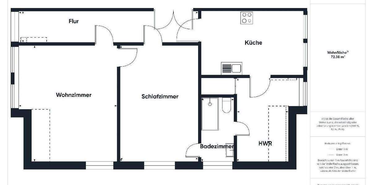 Etagenwohnung Steinkirchen - 2 Zimmer, 72 m&sup2;, 760&euro; | Angebot:24595867