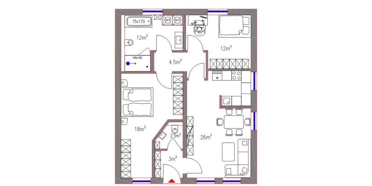 Erdgeschoßwohnung Pronsfeld - 3 Zimmer, 78 m&sup2;, 700&euro; | Angebot:25860005