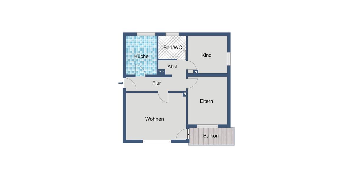 Etagenwohnung Lohfelden - 3 Zimmer, 73 m&sup2;, 529&euro; | Angebot:26248065