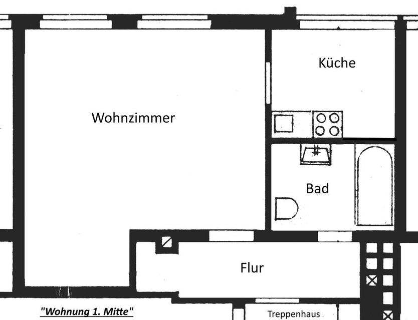 Helle 1 Zimmerwohnung Hildesheim Innenstadt