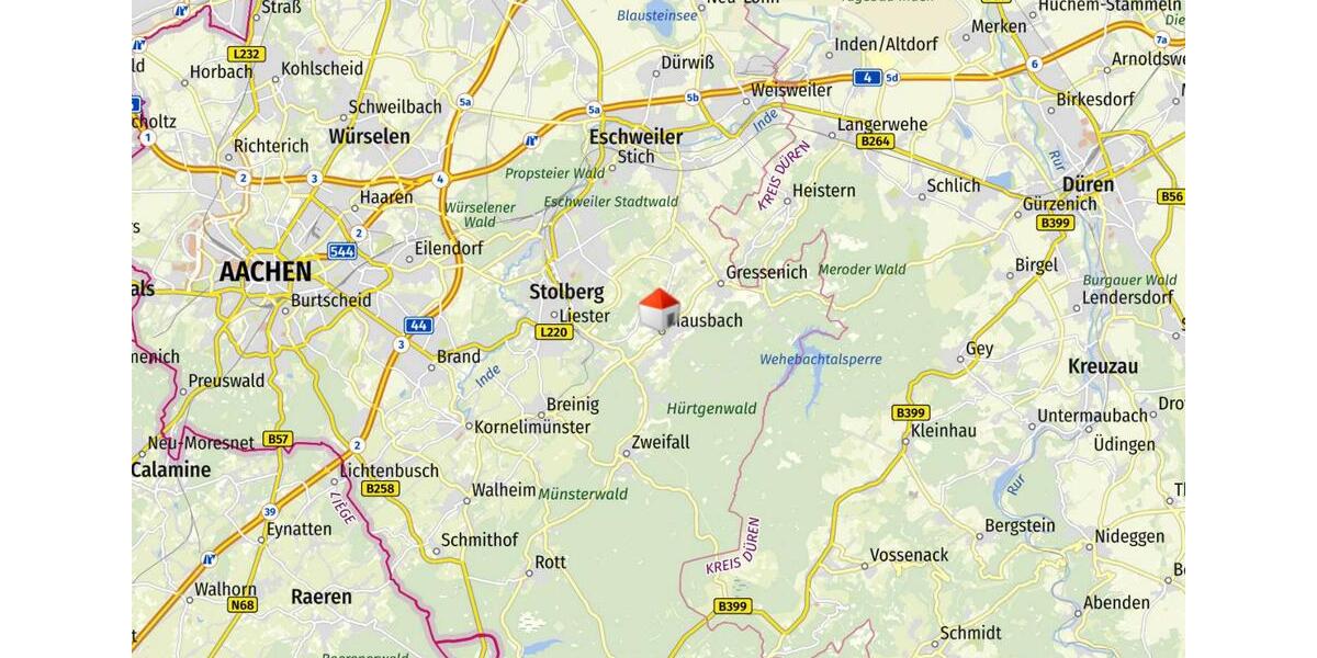 Erdgeschoßwohnung Stolberg (Rhld.) Gressenich - 2 Zimmer, 66 m&sup2;, 850&euro; | Angebot:25416416