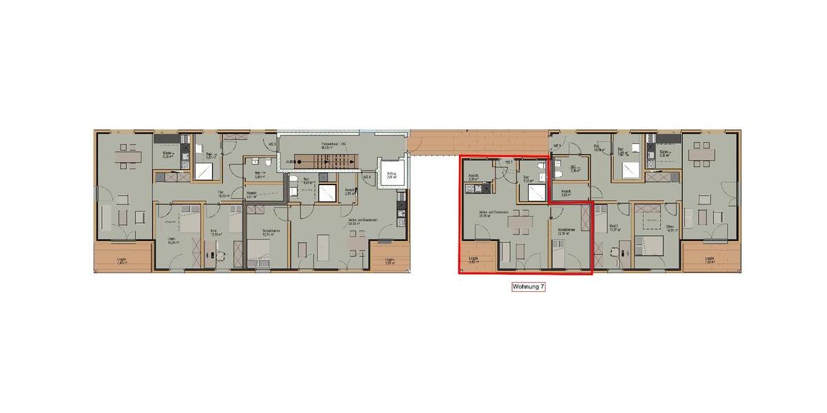 Etagenwohnung Burgheim - 2 Zimmer, 50 m&sup2;, 674&euro; | Angebot:26664487