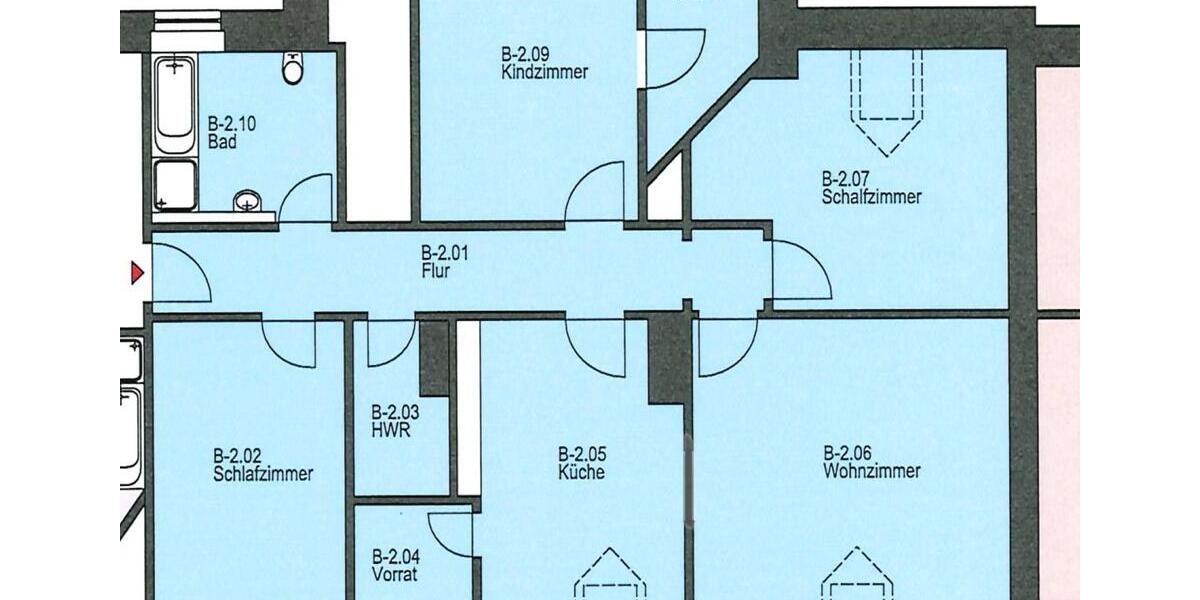 Dachgeschoßwohnung Trier West-Pallien - 4 Zimmer, 127 m&sup2;, 1.580&euro; | Angebot:26279810