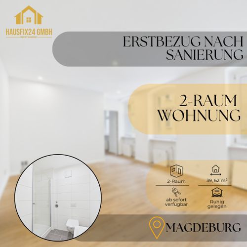 Etagenwohnung Magdeburg - 2 Zimmer, 40 m&sup2;, 380&euro; | Angebot:26299828