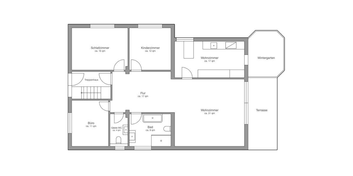 Erdgeschoßwohnung Delbrück - 4 Zimmer, 125 m&sup2;, 1.200&euro; | Angebot:26491257