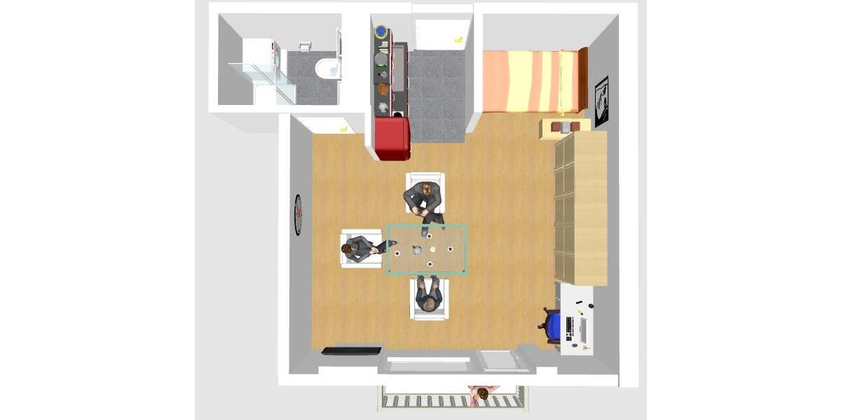 Etagenwohnung Neuss Reuschenberg - 1 Zimmer, 30 m&sup2;, 475&euro; | Angebot:24781967