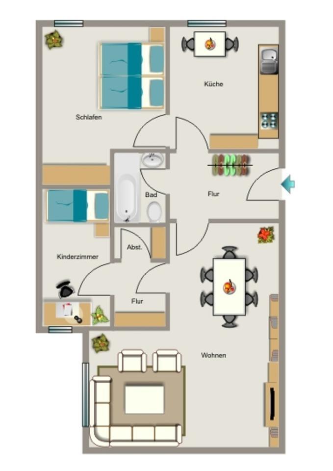 3-Zimmer-Wohnung in Dortmund Mitte zimmer