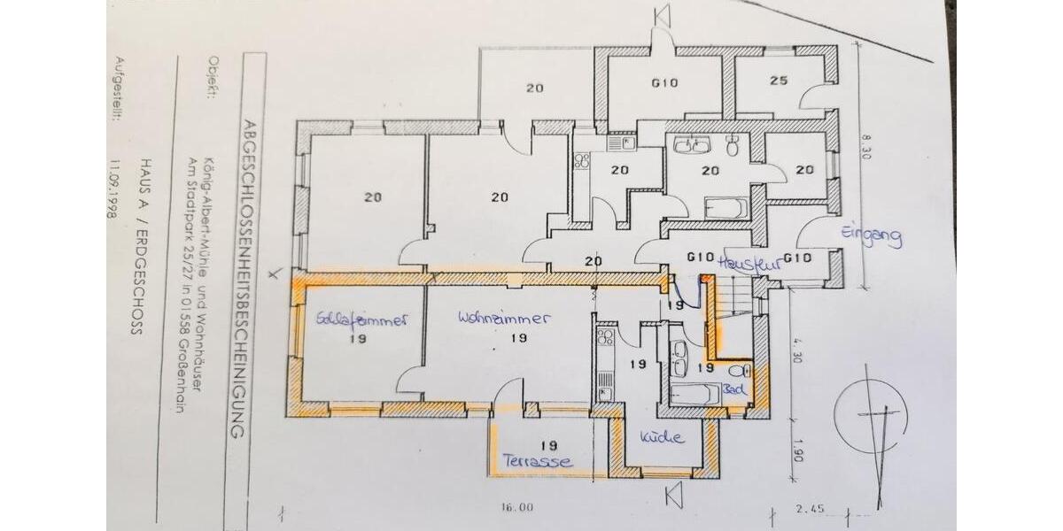 Erdgeschoßwohnung Großenhain - 2 Zimmer, 61 m&sup2;, 400&euro; | Angebot:24877908