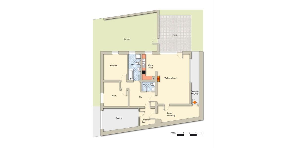 Erdgeschoßwohnung Herdecke - 3 Zimmer, 128 m&sup2;, 1.280&euro; | Angebot:25409338