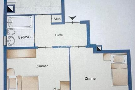 2023 vollständig renovierte 2-Raum-Wohnung mit Balkon