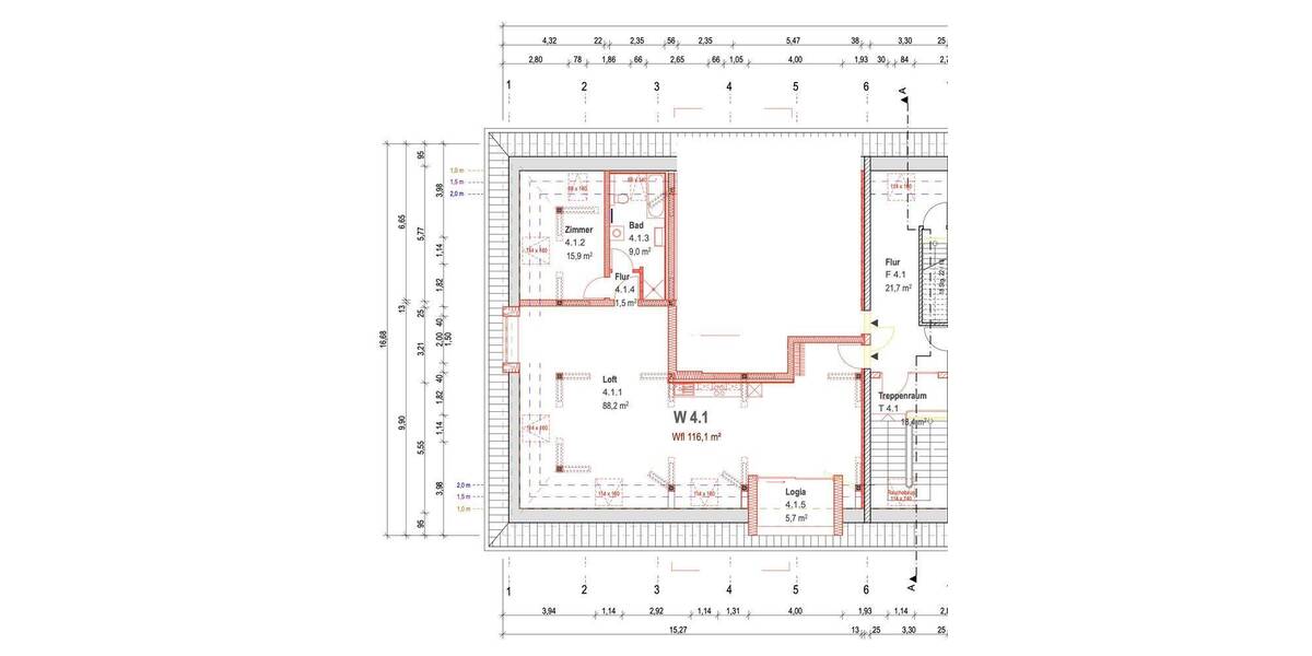Etagenwohnung Lüneburg Neu Hagen - 4 Zimmer, 115 m&sup2;, 1.910&euro; | Angebot:25698792