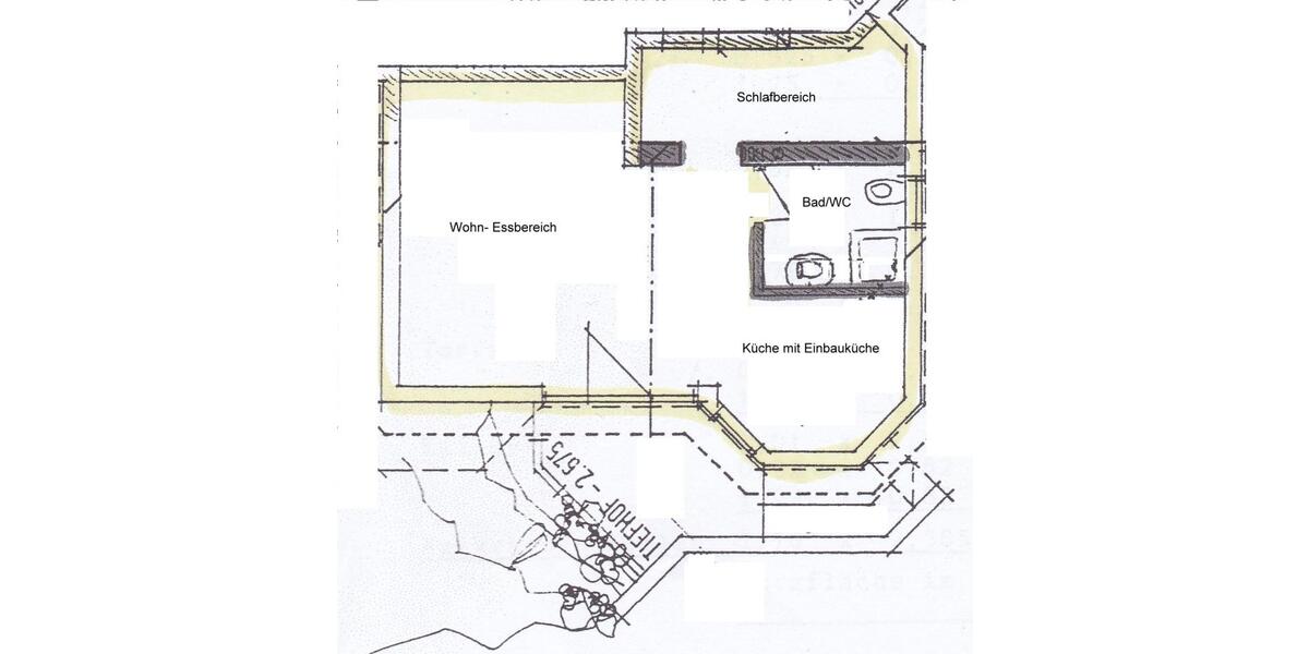 Schöne 1,5 Zi.-Einliegerwohnung mit EBK von Privat 1 zimmer