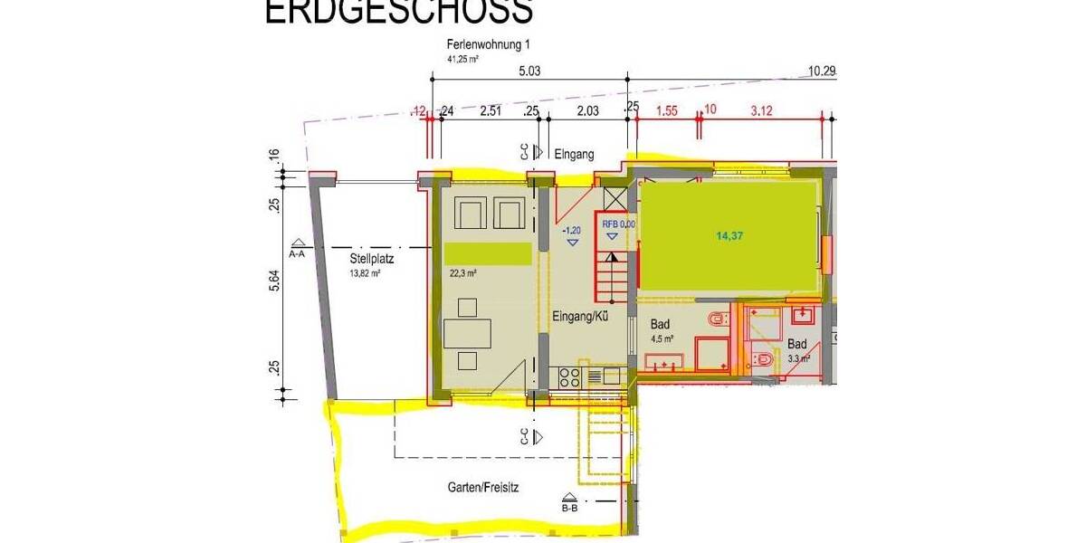 Gewerbeobjekt Bad Krozingen - 1 Zimmer, 41 m&sup2;, 700&euro; | Angebot:26107305