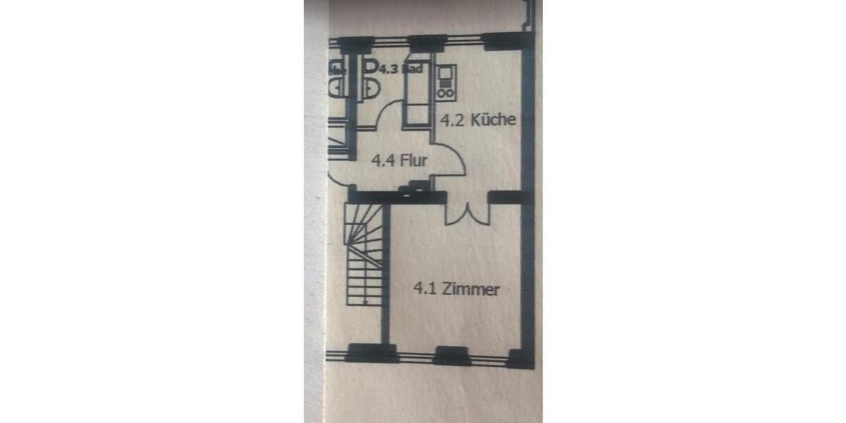 Etagenwohnung Wolgast - 1 Zimmer, 32 m&sup2;, 302&euro; | Angebot:23683010