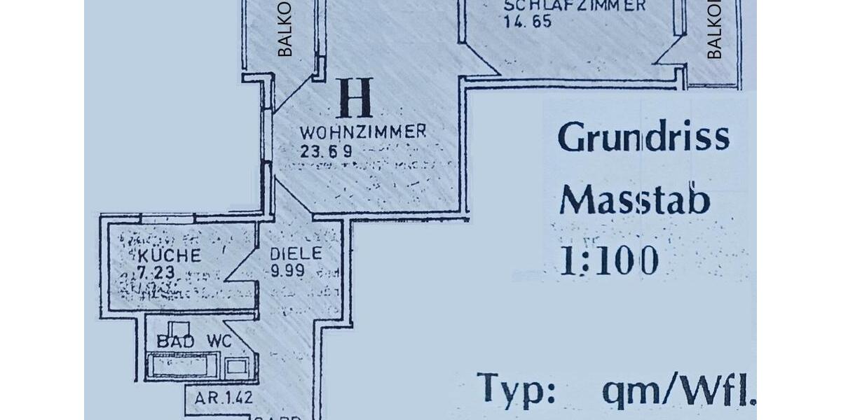 Etagenwohnung Schwabach - 2 Zimmer, 65 m&sup2;, 725&euro; | Angebot:26017475