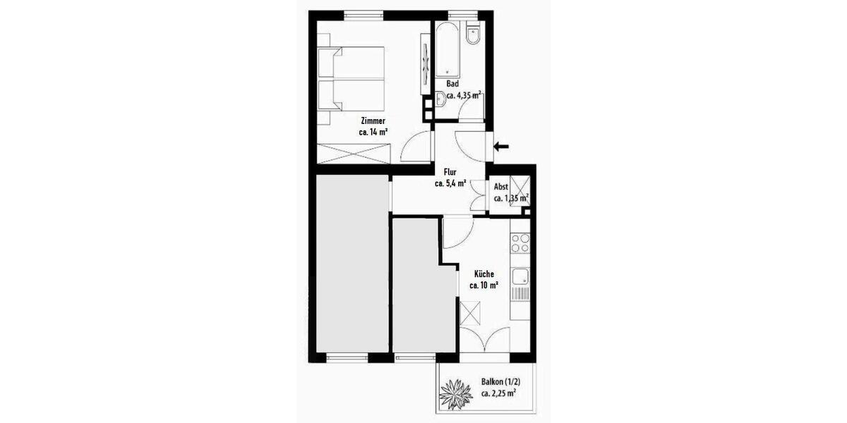 Wohnen auf Zeit München Schwabing-West - 1 Zimmer, 25 m&sup2;, 880&euro; | Angebot:26432558