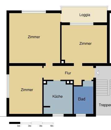 Etagenwohnung Langelsheim Langelsheim (Innenstadt) - 3 Zimmer, 68 m&sup2;, 440&euro; | Angebot:26672663
