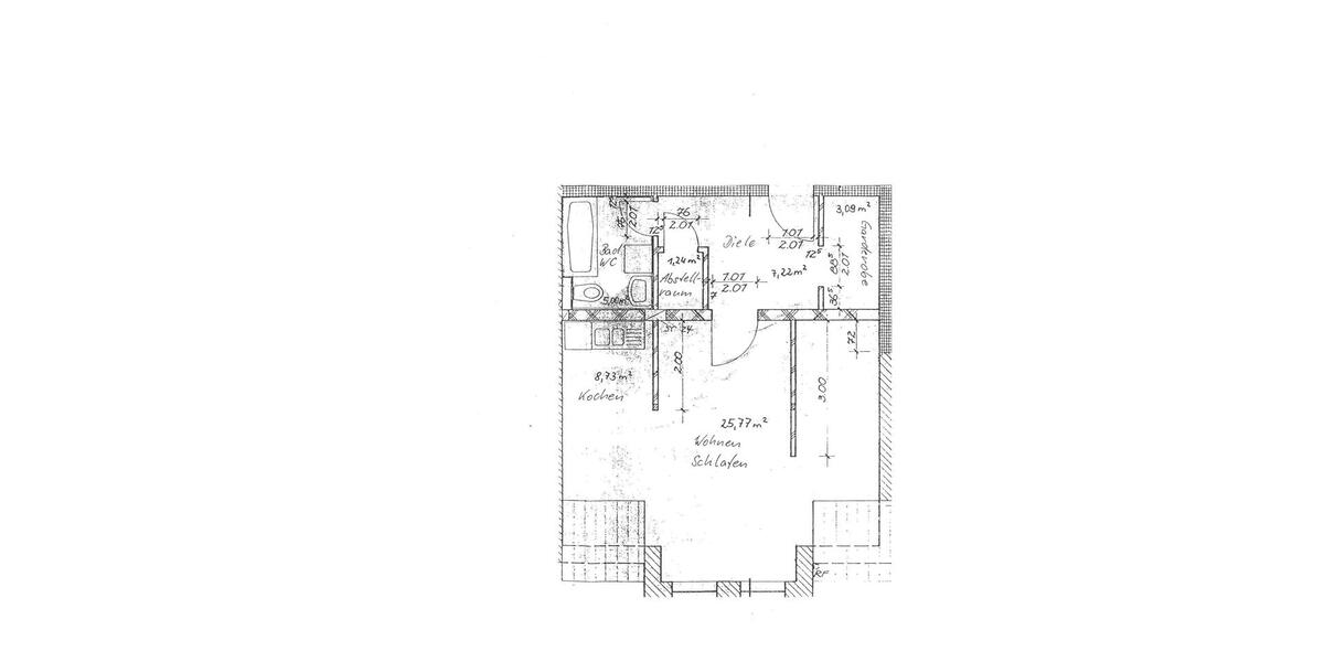 Etagenwohnung Oelsnitz (Vogtland) - 1 Zimmer, 51 m&sup2;, 280&euro; | Angebot:25717020