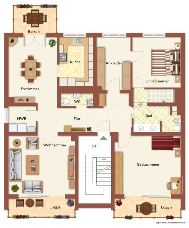 Luxuriöse Wohnung mit schöner Aussicht 5 zimmer