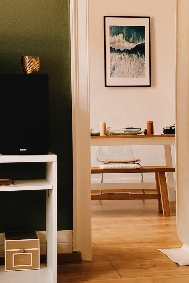 Vollmöbelierte 3-Zm.-Altbau-Wohnung, Nordend, Balkon, Garten zimmer