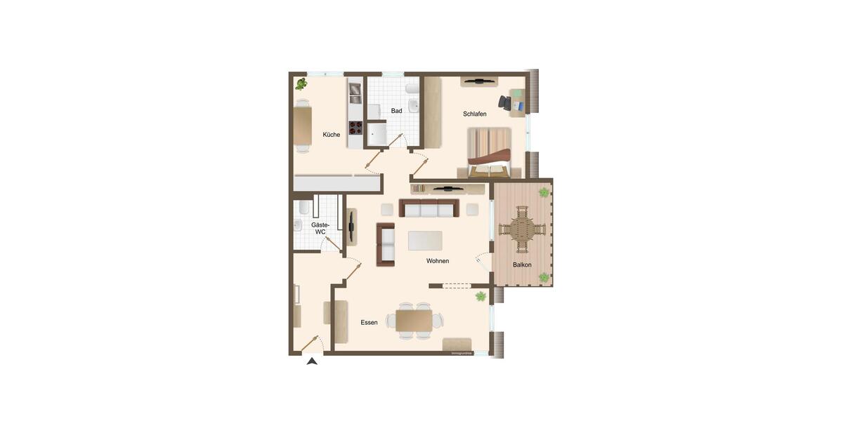 Etagenwohnung Bergheim - 2 Zimmer, 78 m&sup2;, 860&euro; | Angebot:25139004