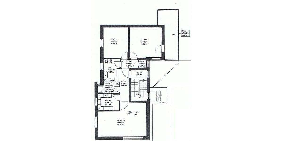 Top gepflegte und helle Etagenwohnung mit Einbauküche, Balkon und Gartennutzung nahe der Innenstadt 3 zimmer