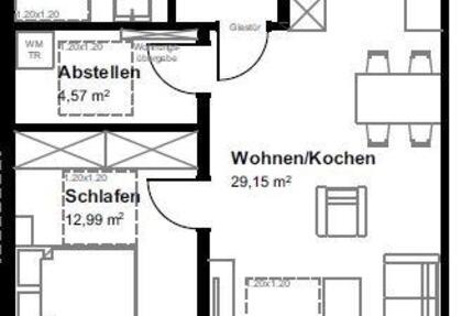 Wohnung Bad Bentheim - 2 Zimmer, 60 m&sup2;, 765&euro; | Angebot:26561470