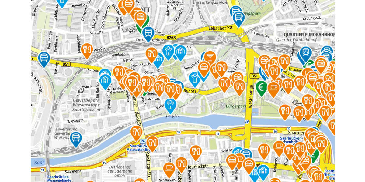 Gewerbeobjekt Saarbrücken / Malstatt-Burbach Malstatt - 9 Zimmer, 230 m&sup2;, 3.760&euro; | Angebot:24026035