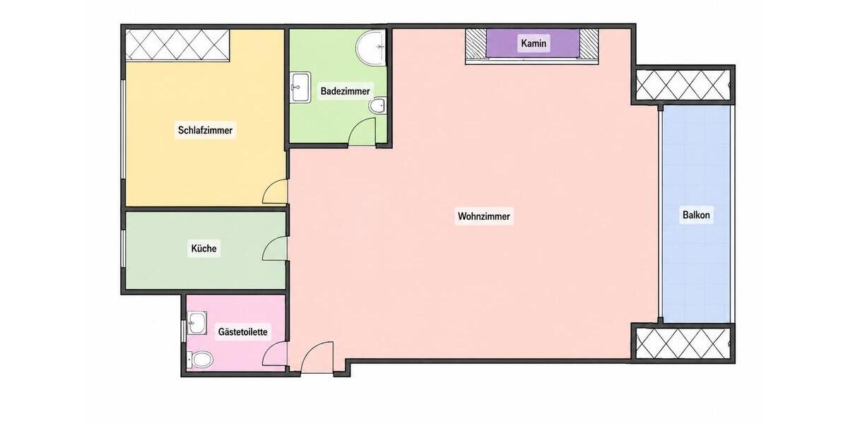 Etagenwohnung Bergisch Gladbach Alt-Frankenforst - 2 Zimmer, 76 m&sup2;, 950&euro; | Angebot:26624780
