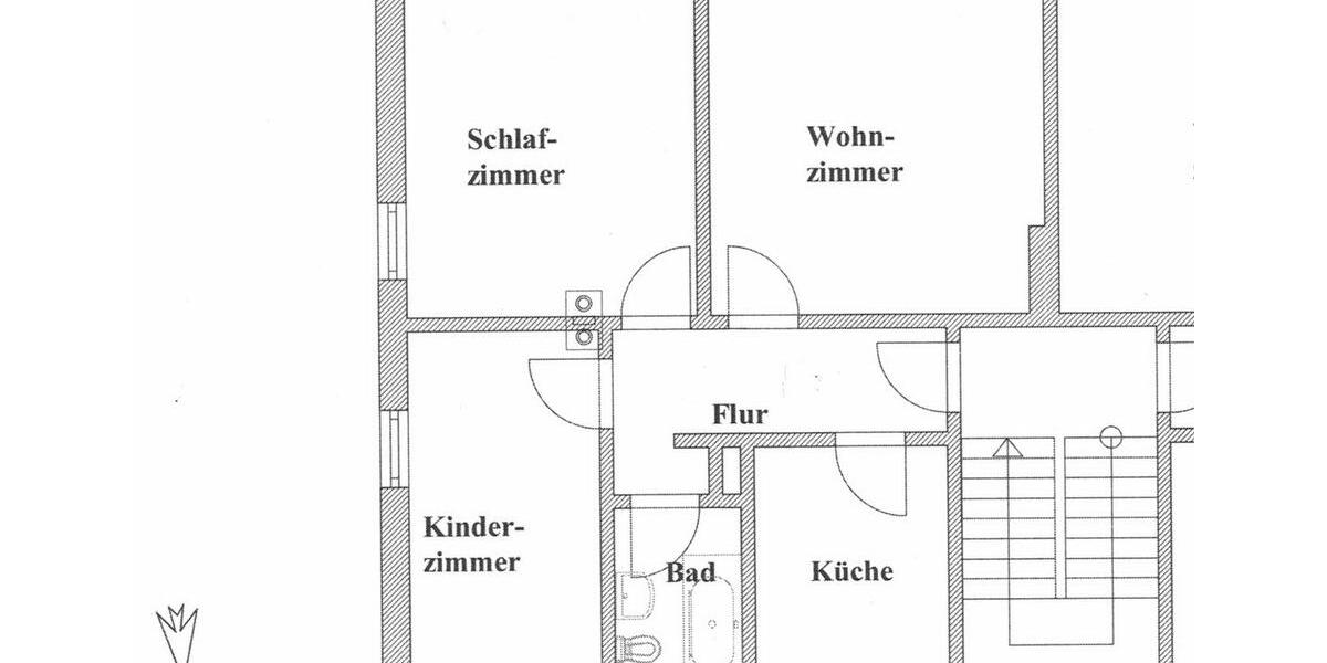 Etagenwohnung Doberlug-Kirchhain Kirchhain - 3 Zimmer, 65 m&sup2;, 345&euro; | Angebot:26048977