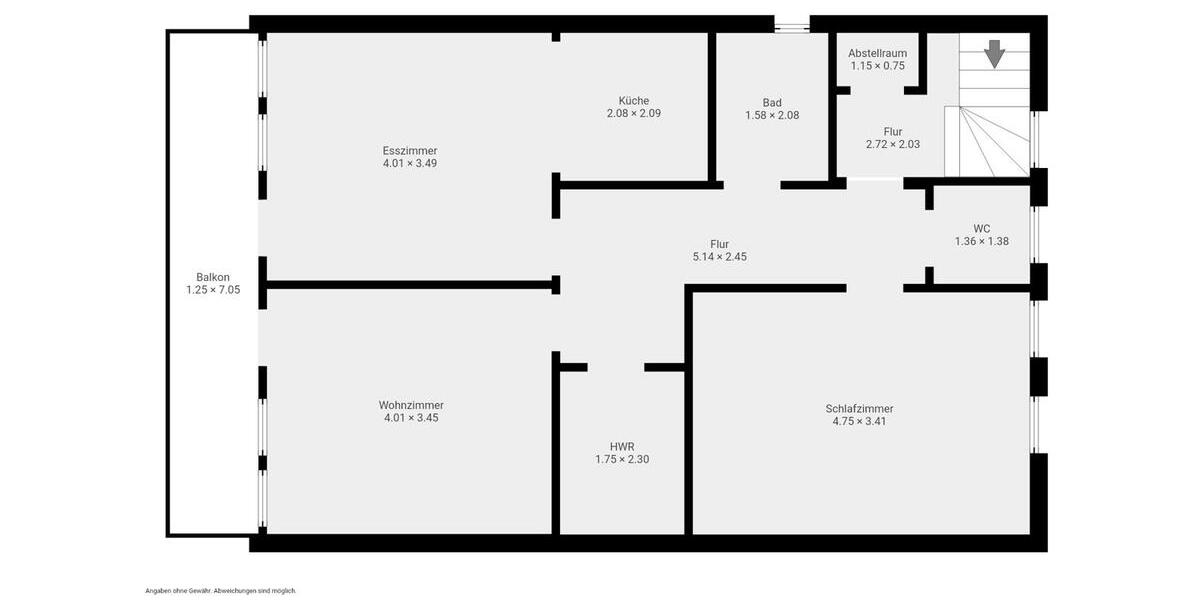 Citywohnung mit Balkon, ruhig & zentral 3 zimmer