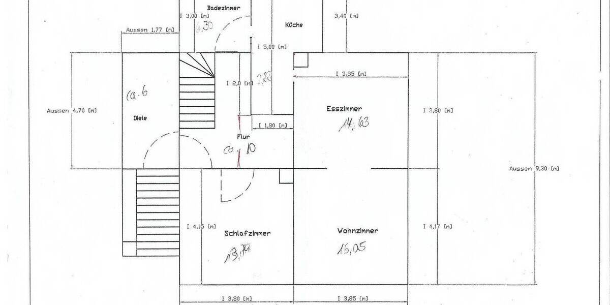 Etagenwohnung Mettlach Keuchingen - 3 Zimmer, 80 m&sup2;, 700&euro; | Angebot:25910288